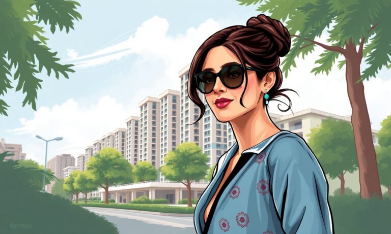Anushka Sharma and Parents Pick Up Twin Versova High-Rise Homes in ₹25.8 Crore Deal — AI editorial illustration